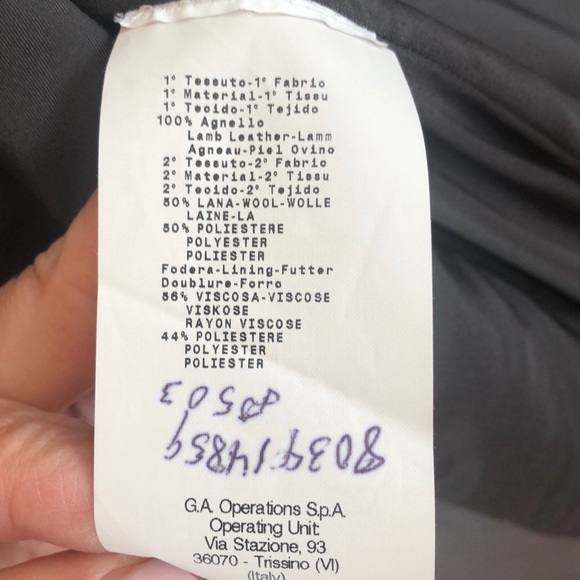 Emporio Armani Lambskin Leather Jacket - Picture 6 of 6